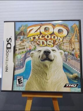 HQ Zoo Tycoon DS Game Case - White & Blue Cover Art